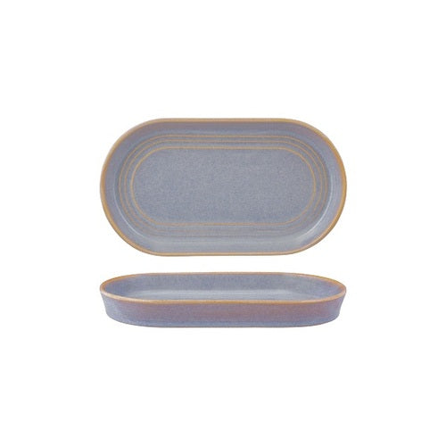 TABLEKRAFT URBAN LOFT OVAL PLATTER 240x137x27mm AZURE BLUE Box of 4 - Hospitality Connect
