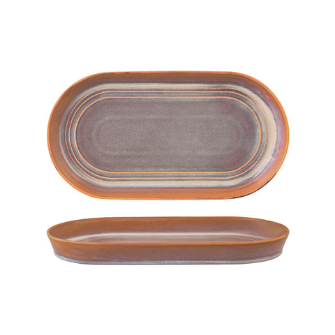 TABLEKRAFT URBAN LOFT OVAL PLATTER 305x165x30mm AUBURN Box of 3 - Hospitality Connect