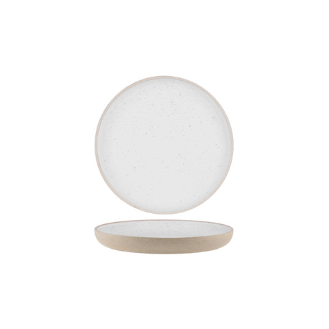 TABLEKRAFT SOHO ROUND DEEP COUPE PLATE 255x32mm WHITE PEBBLE Box of 6 - Hospitality Connect