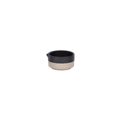 TABLEKRAFT SOHO SAUCE JUG N/HL 76x70x30mm 80ml SPECKLE BLACk Box of 12 - Hospitality Connect