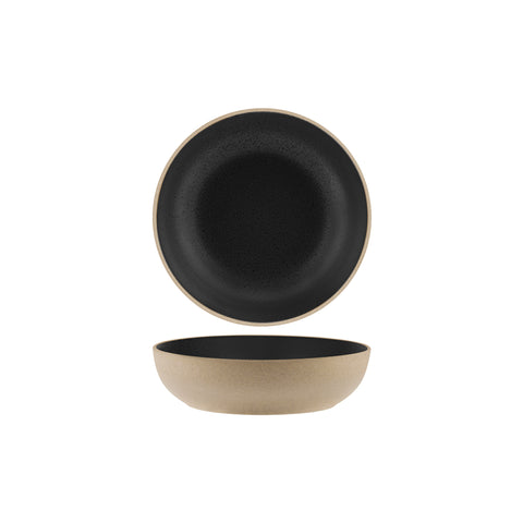 TABLEKRAFT SOHO ROUND DEEP BOWL 200x55mm SPECKLE BLACK Box of 6 - Hospitality Connect