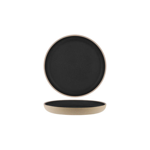 TABLEKRAFT SOHO RND DEEP COUPE PLATE 255x32mm SPECKLE BLACK Box of 6 - Hospitality Connect