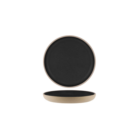 TABLEKRAFT SOHO ROUND DEEP COUPE PLATE 235x30mm SPECKLE BLK Box of 6 - Hospitality Connect