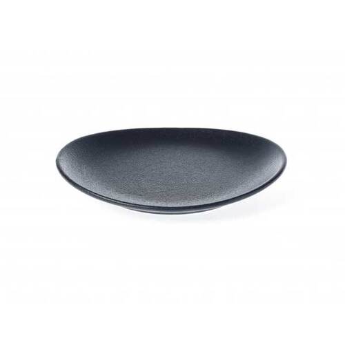TABLEKRAFT TK BLACK OVAL PLATE 190x210mm BLACK Box of 6 - Hospitality Connect