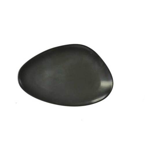 TABLEKRAFT TK BLACK OVAL PLATE 250x295mm BLACK Box of 3 - Hospitality Connect