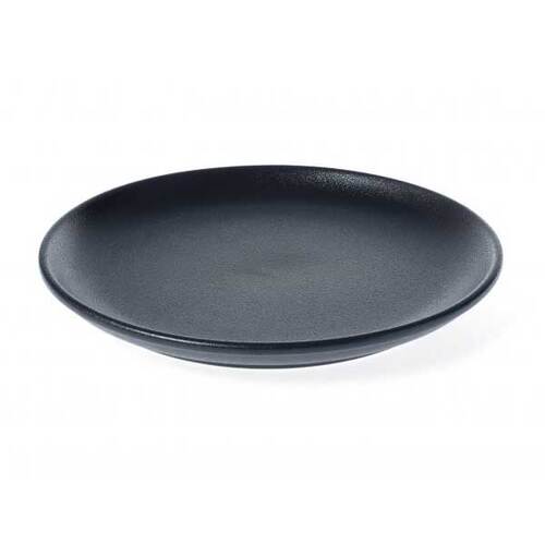 TABLEKRAFT TK BLACK ROUND COUPE PLATE 270x10mm BLACK Box of 3 - Hospitality Connect