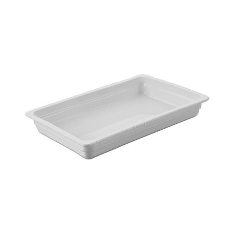 CHEF INOX GASTRONORM DISH PORCELAIN 1/1 SIZE 530x325x65mm - Hospitality Connect