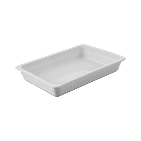 CHEF INOX GASTRONORM DISH PORCELAIN 2/3 SIZE 354x325x65mm - Hospitality Connect
