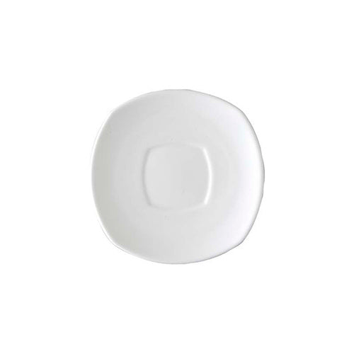Royal Porcelain SAUCER SQ-150mm W/SQUARE WELL (4114) Box of 12 - Hospitality Connect