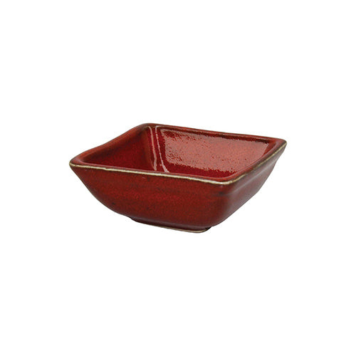 TABLEKRAFT ARTISTICA SQUARE SAUCE DISH 80x35mm REACTIVE RED Box of 6 - Hospitality Connect