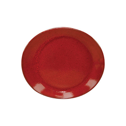 TABLEKRAFT ARTISTICA OVAL PLATE 210x190x30mm REACTIVE RED Box of 4 - Hospitality Connect