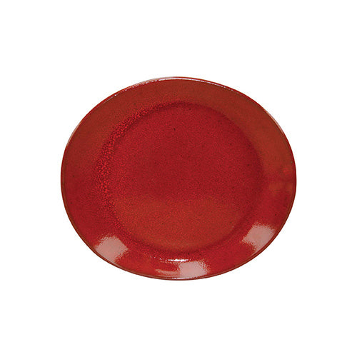 TABLEKRAFT ARTISTICA OVAL PLATE 295x250x35mm REACTIVE RED Box of 4 - Hospitality Connect