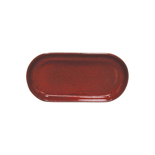 TABLEKRAFT ARTISTICA OVAL COUPE PLATE 300x140mm REACTIVE RED Box of 4 - Hospitality Connect