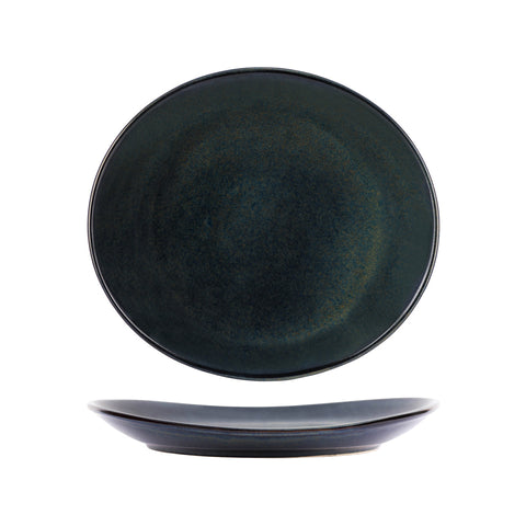 TABLEKRAFT ARTISTICA OVAL PLATE 295x250x35mm MIDNIGHT BLUE Box of 4 - Hospitality Connect