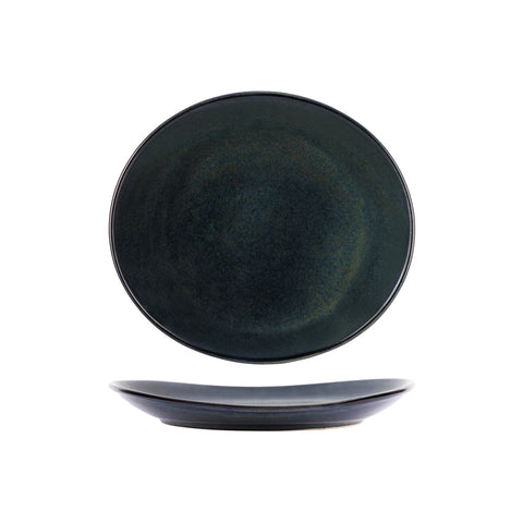 TABLEKRAFT ARTISTICA OVAL PLATE 250x220x33mm MIDNIGHT BLUE Box of 4 - Hospitality Connect