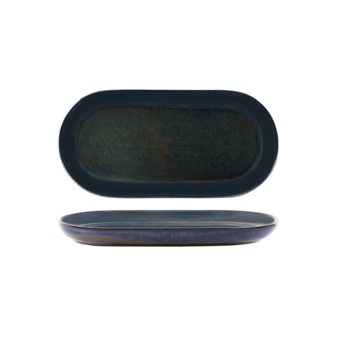 TABLEKRAFT ARTISTICA OVL COUPE PLATE 300x140mm MIDNIGHT BLUE Box of 4 - Hospitality Connect