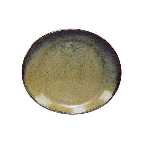 TABLEKRAFT ARTISTICA OVAL PLATE 210x190x30mm REATIVE BROWN Box of 4 - Hospitality Connect