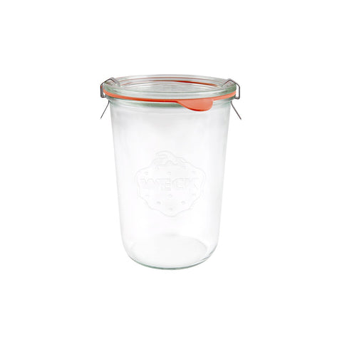 Weck COMPLETE WECK GLASS JAR W/LID 850ml 100x147mm (743) Box of 6 - Hospitality Connect