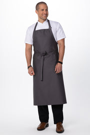 Chef works Large Bib Apron- Slate - Hospitality Connect