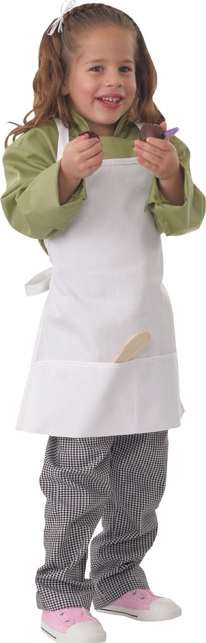 Chef Works Kids Chef Apron - White - Hospitality Connect