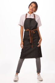 Chef works Memphis Bib Apron- Black - Hospitality Connect