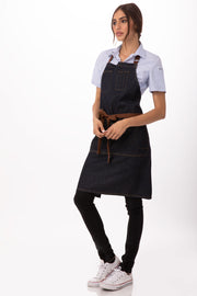 Chef works Memphis Bib Apron- Indigo Blue - Hospitality Connect