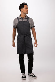 Chef works Largo Bib Apron- Charcoal - Hospitality Connect