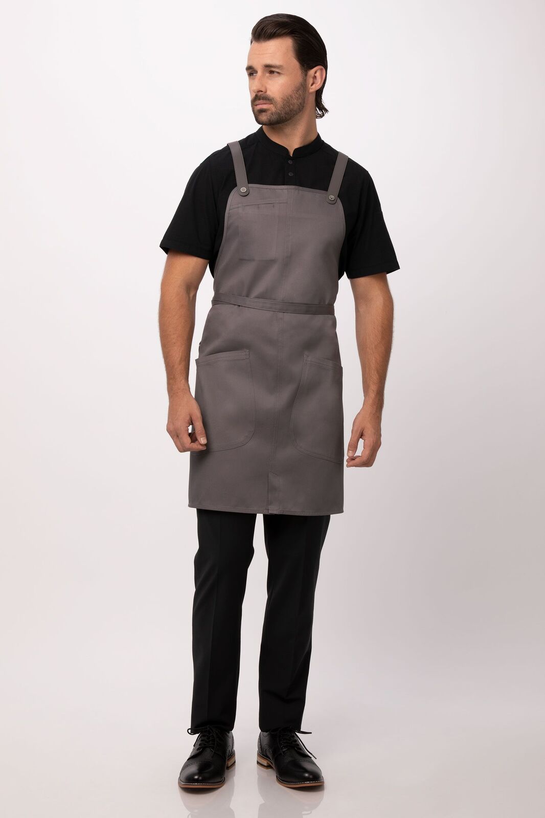 Chef works Largo Bib Apron- Mushroom - Hospitality Connect