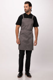 Chef works Largo Bib Apron- Mushroom - Hospitality Connect