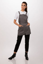Chef works Largo Short Bib Apron- Mushroom - Hospitality Connect