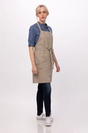 Chef works Logan Bib Apron- Khaki - Hospitality Connect