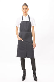 Chef Works Brio Bib Apron- Charcoal - Hospitality Connect