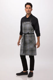 Chef Works  Olympia Bib Apron- Grey - Hospitality Connect