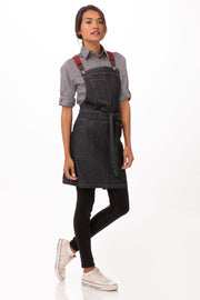 Chef Works Berkeley Petite Bib Apron- Indigo Blue - Hospitality Connect