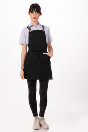 Chef Works Berkeley Petite Bib Apron- Jet Black - Hospitality Connect