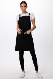 Chef Works Byron Cross-Back Apron- Black - Hospitality Connect