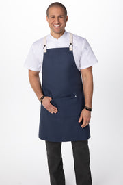Chef Works Byron Cross-Back Apron- Navy - Hospitality Connect