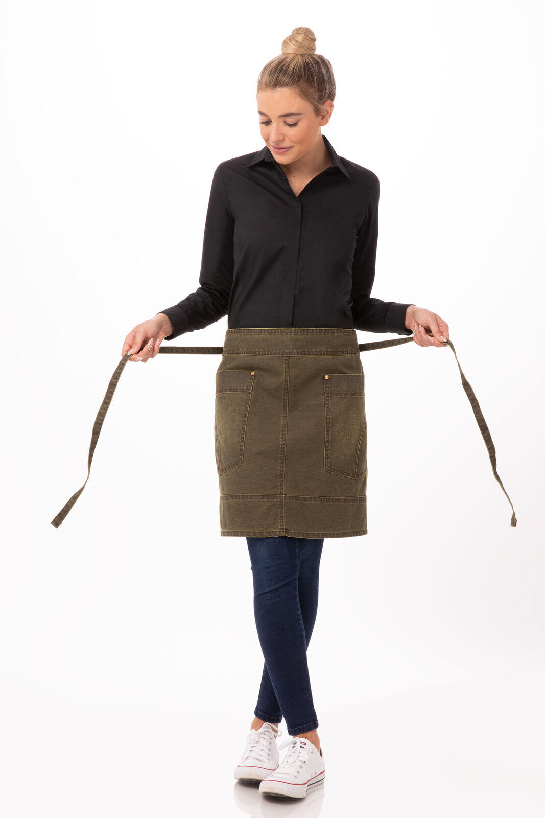 Chef Works Warren Half Bistro Apron- Maize - Hospitality Connect