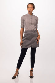 Chef works Largo Half Bistro Apron- Mushroom - Hospitality Connect