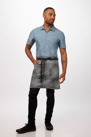 Chef Works  Olympia Half Bistro Apron- Grey - Hospitality Connect