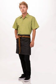 Chef Works Berkeley Half Bistro Apron- Black - Hospitality Connect