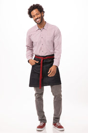 Chef Works Berkeley Half Bistro Apron- Indigo Blue - Hospitality Connect