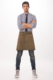 Chef Works Dorset Half Bistro Apron- Golden Brown - Hospitality Connect