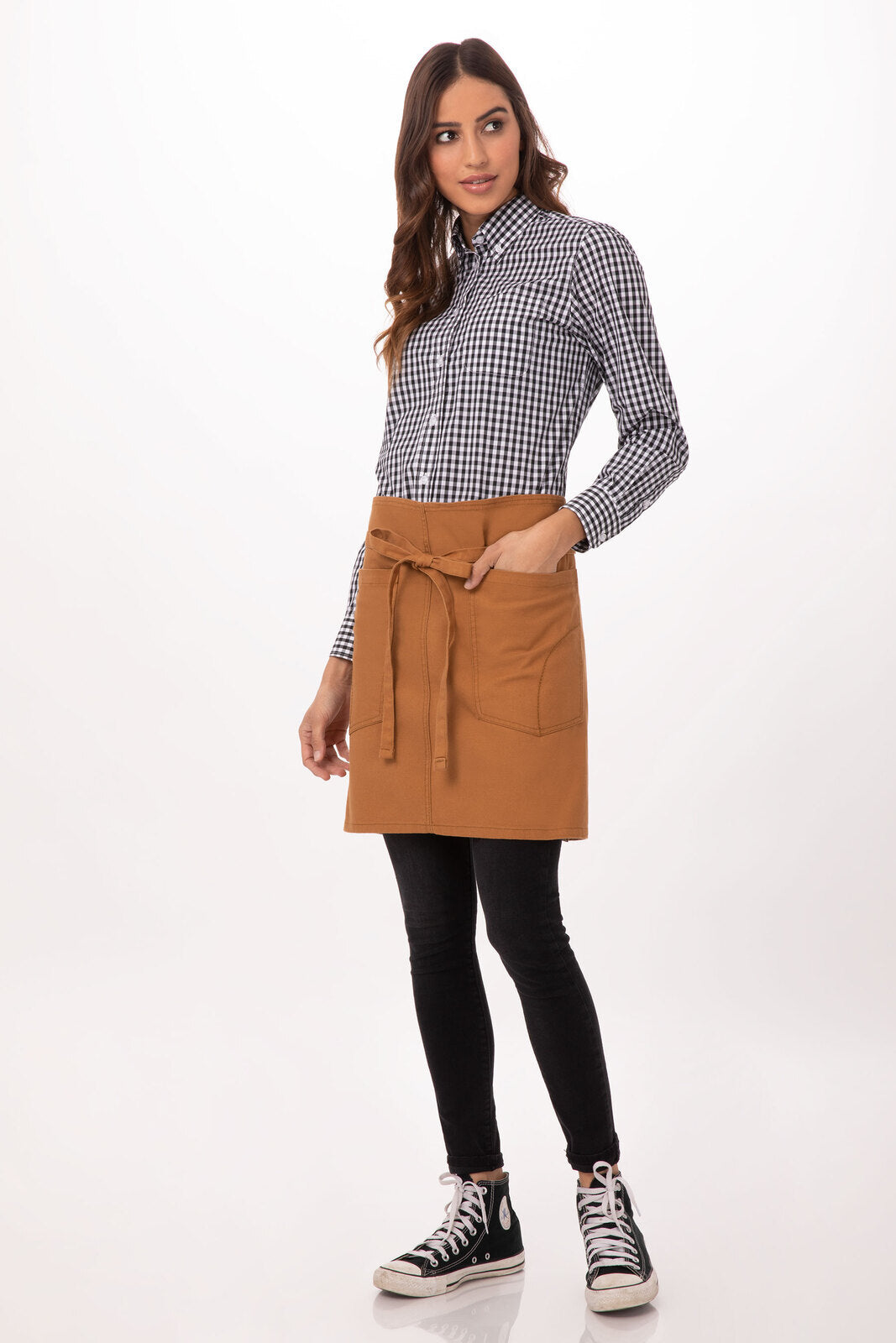 Chef Works Rockford Half Bistro Apron- Nutmeg - Hospitality Connect