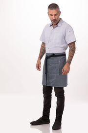 Chef Works Portland Half Bistro Apron- Indigo Blue - Hospitality Connect
