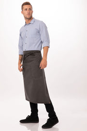 Chef Works Dorset Bistro Apron- Pewter - Hospitality Connect