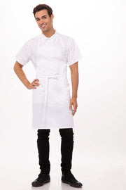 Chef Works Bib Apron- White - Hospitality Connect