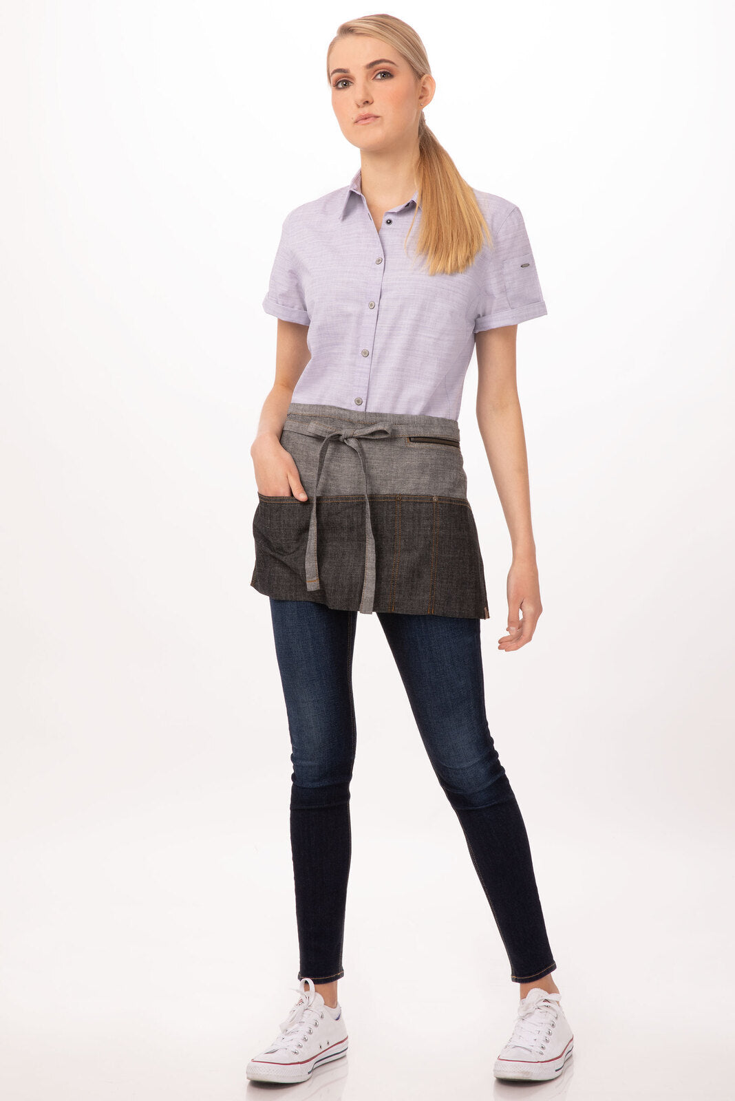 Chef works Manhattan Waist Apron- Black - Hospitality Connect