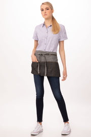 Chef works Manhattan Waist Apron- Black - Hospitality Connect