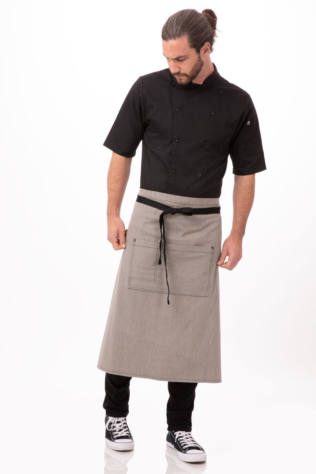 Chef Works Portland Bistro Apron- Black - Hospitality Connect